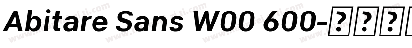 Abitare Sans W00 600字体转换